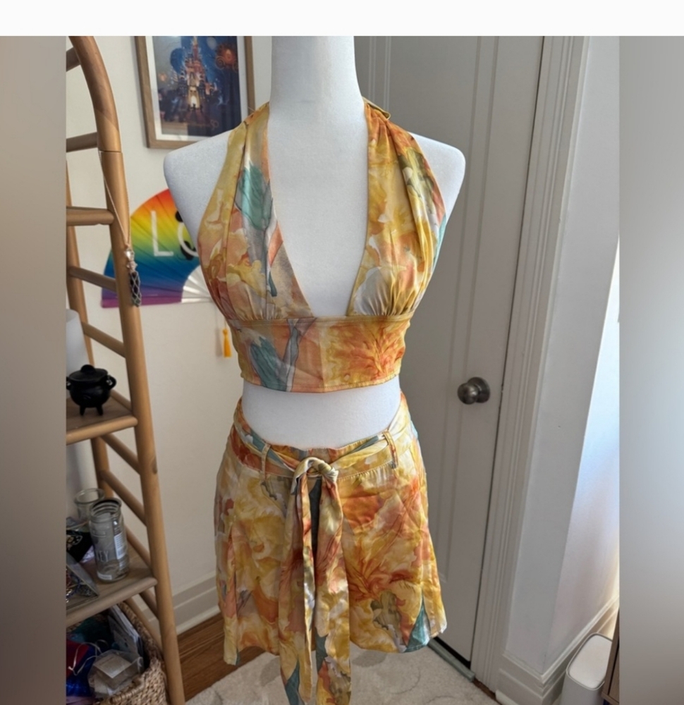 Colorful Smocked 2 Piece Outfit - Picture 3 of 4